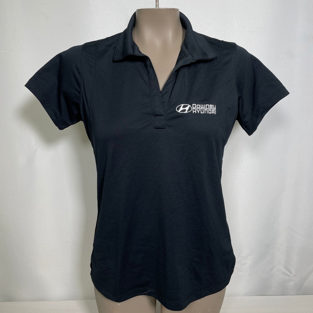 Downey Hyundai Sport-Tek Embroidered Performance Black Polo Shirt Women's SMALL